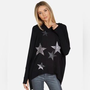 NEW! Lauren Moshi WILMA X CRYSTAL MULTI STARS Size M/L
